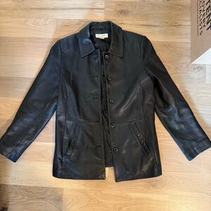 Women’s Black Genuine Leather Jacket
